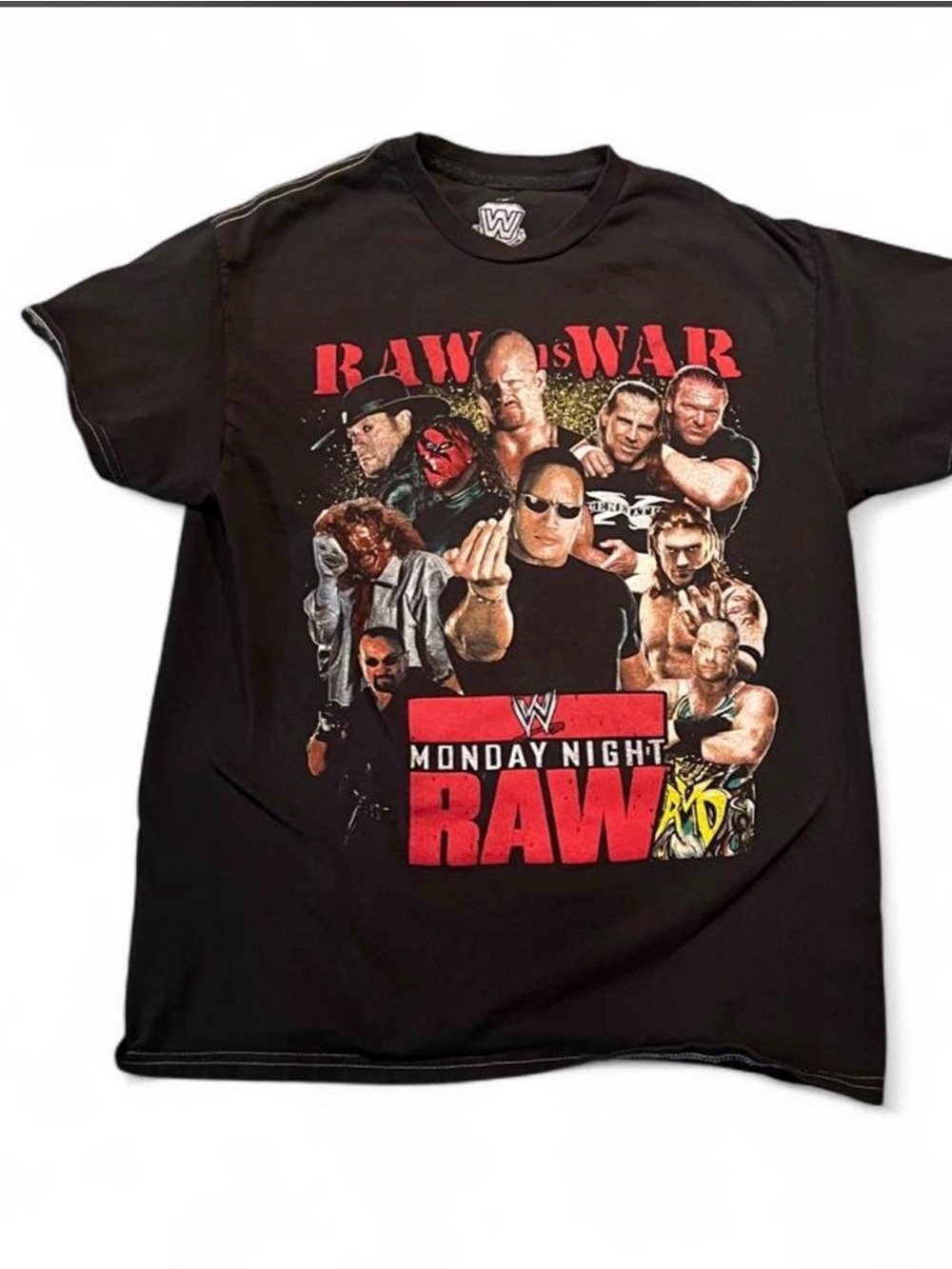 WWE Black 'RAW Is WAR' Monday Night RAW Graphic Tee